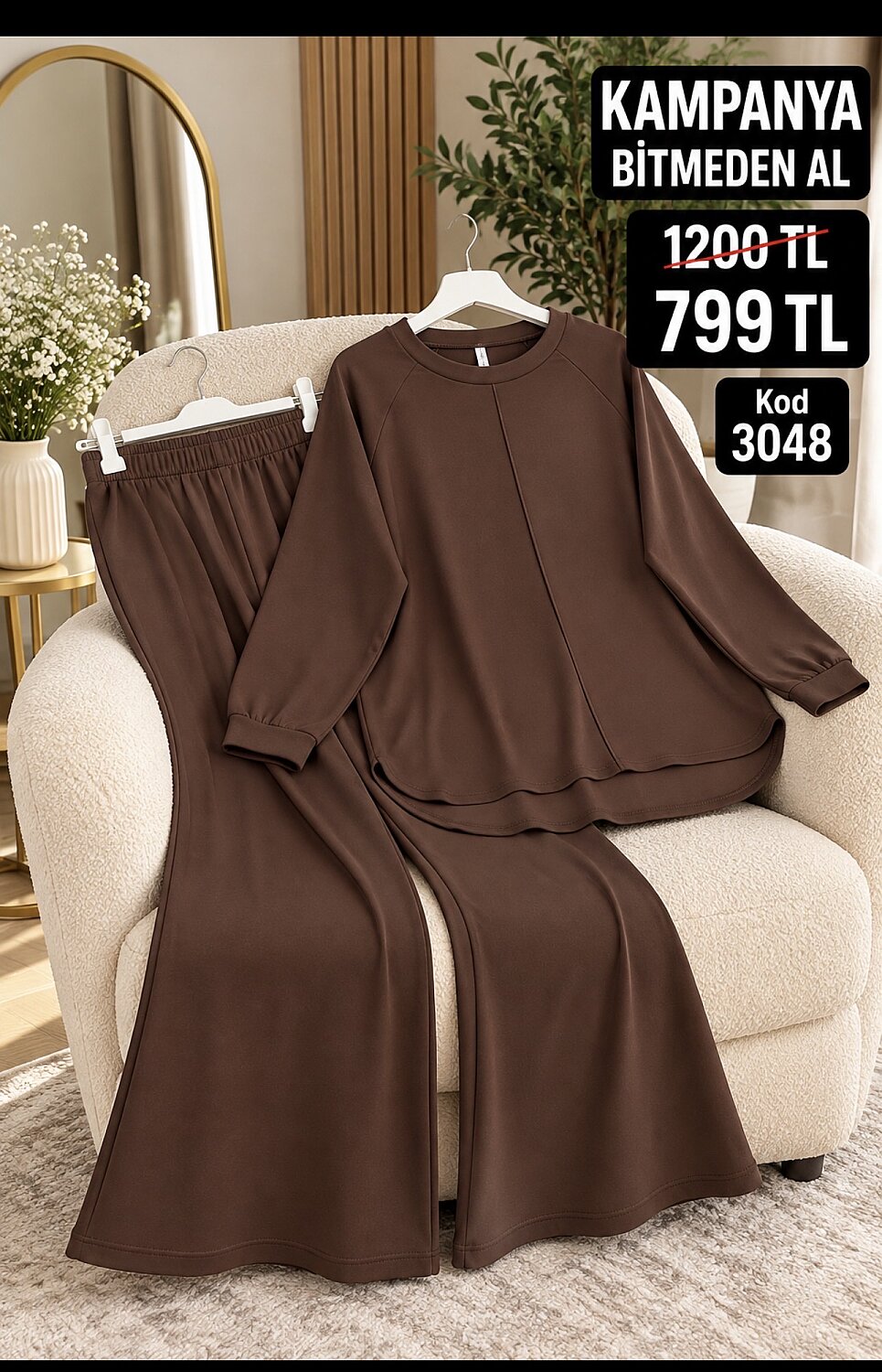 3048 KAHVE OSSO TAKIM - 1