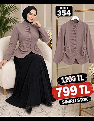 354 MÜRDÜM DÜĞMELİ CEKET