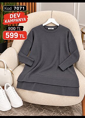 7071 GRİ TUNİK
