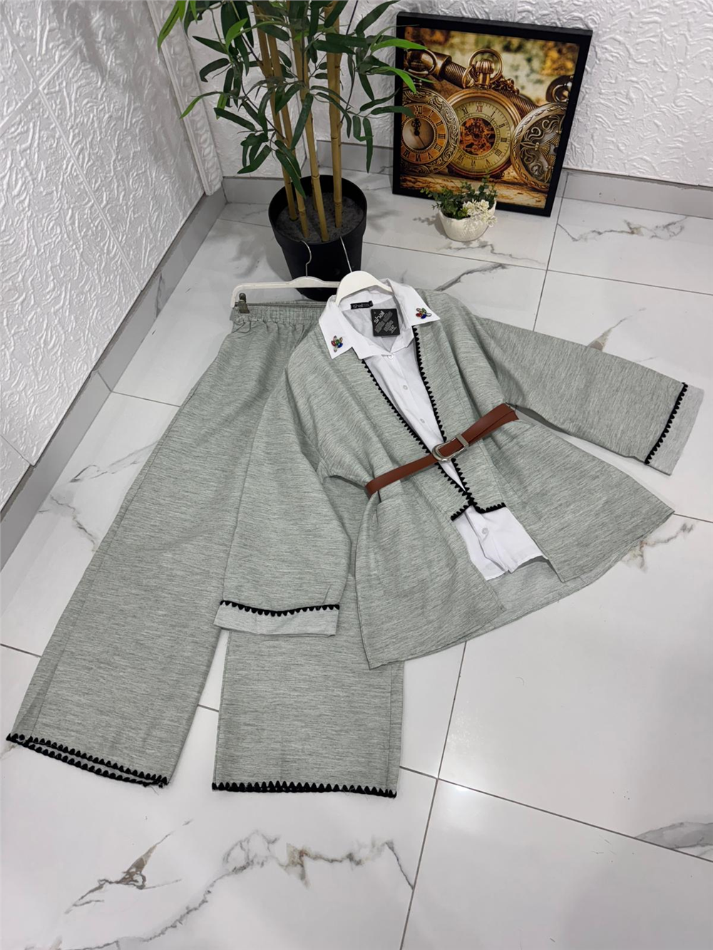 Kod 001 Keten Takım-Yeşil - 1