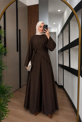 Takım 3 Parça Kumaş Lilium-Kahverengi 