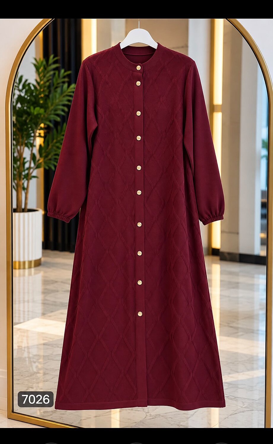 Triko Hırka - Bordo 7026 - 1